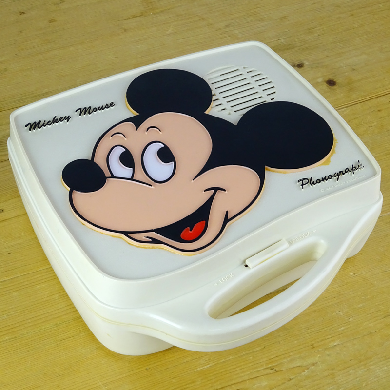 Disney vintage ミッキーマウス レコードプレーヤー ジャンク-