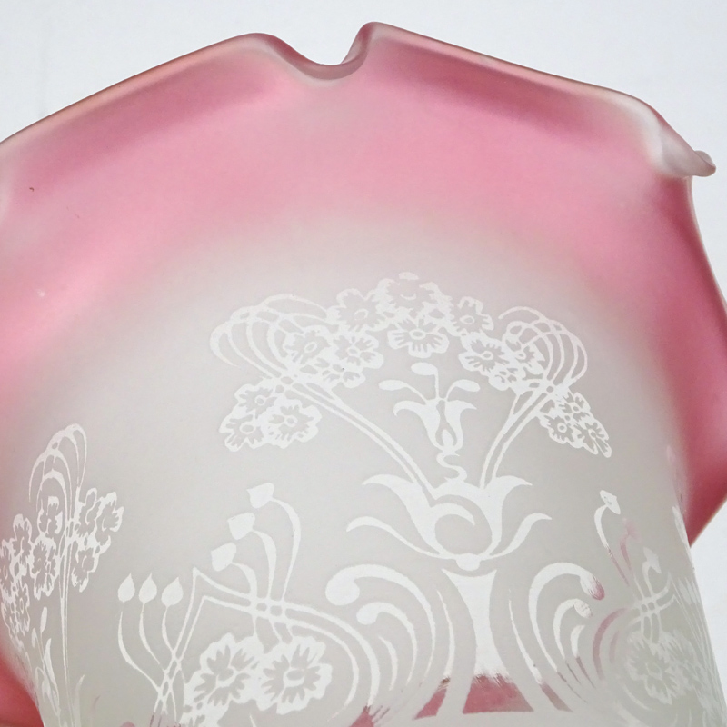 イギリス製 アンティーク ガラス ランプ シェード | アンティーク 