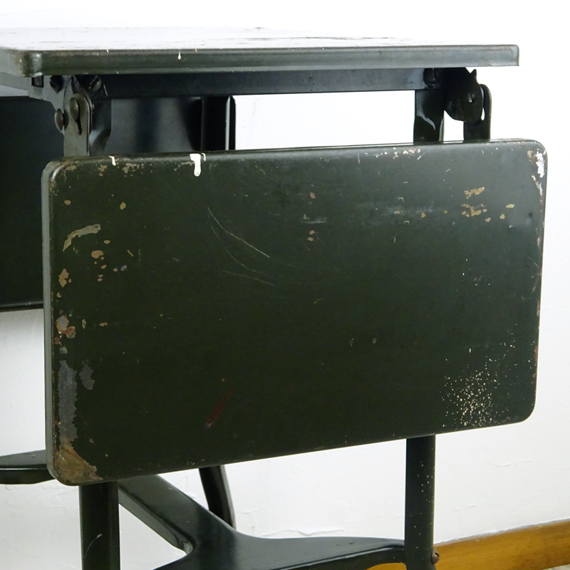 一番人気#4823　アメリカ　アンティーク　1910s-30sタイプライターデスク　テーブル　ジャパンカラー　TOLEDO　トレド　店舗什器 店舗什器