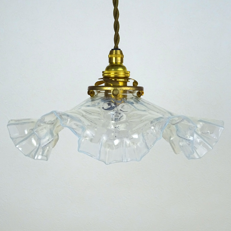 フランス製 アンティーク ガラス ランプ シェード | アンティーク 