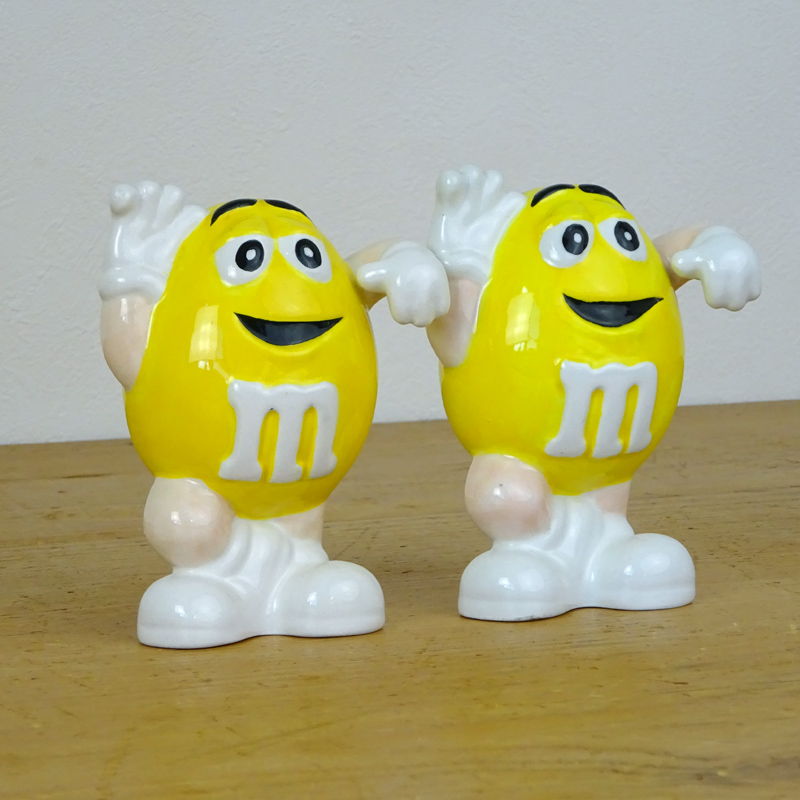 ヴィンテージ 陶器 M&M イエロー ソルト&ペッパー | アンティーク 