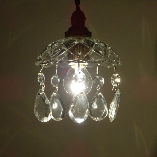 イギリス製 アンティーク ガラス ランプ シェード | アンティーク